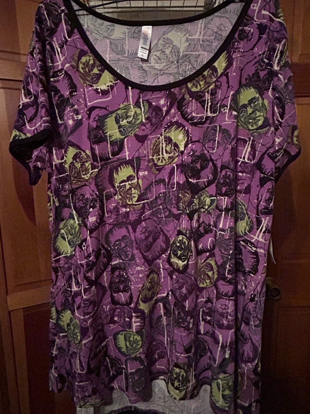 LuLaRoe Purple Frankenstein Classic T XL - Brand New w/Tags, Monster, Halloween